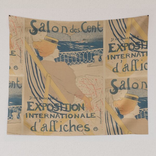 Item preview, Salon des Cent by Toulouse-Lautrec Vintage French Art Nouveau Poster designed and sold by artofuniverse.