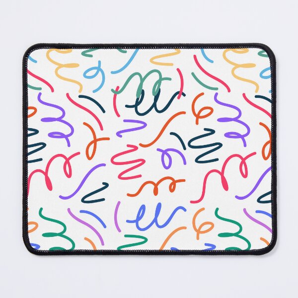 Item preview, Colorful Retro Squiggle Abstract Pattern designed and sold by DrimitStore.