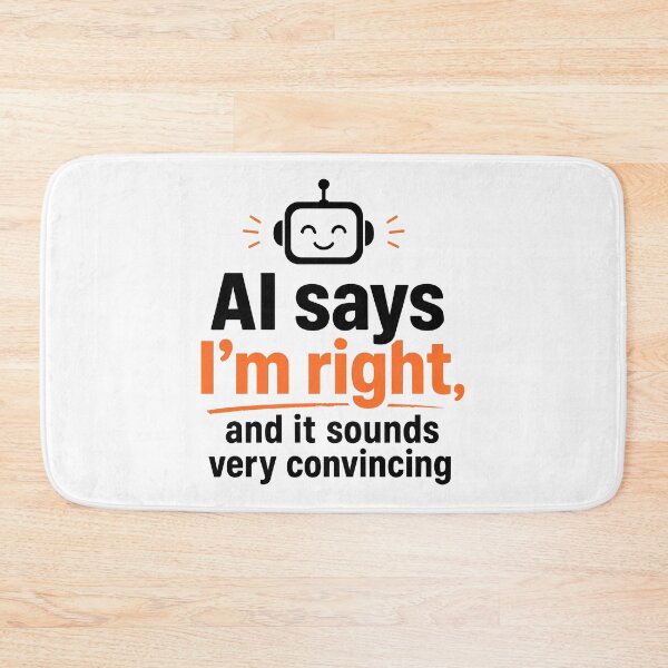 Item preview, Funny AI Robot Says I'm Right Tech Humor designed and sold by AntiqueImages.