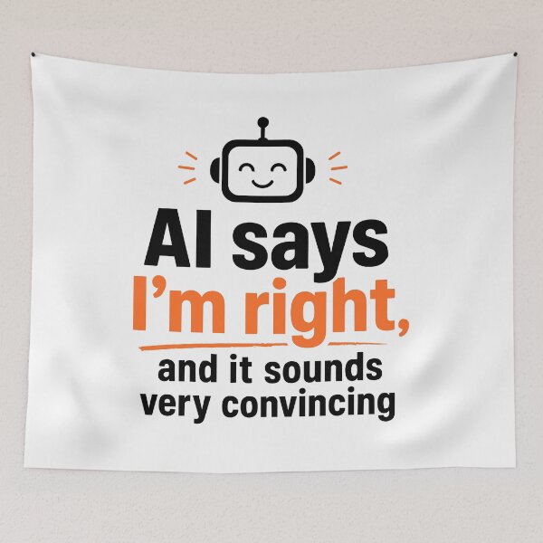 Item preview, Funny AI Robot Says I'm Right Tech Humor designed and sold by AntiqueImages.
