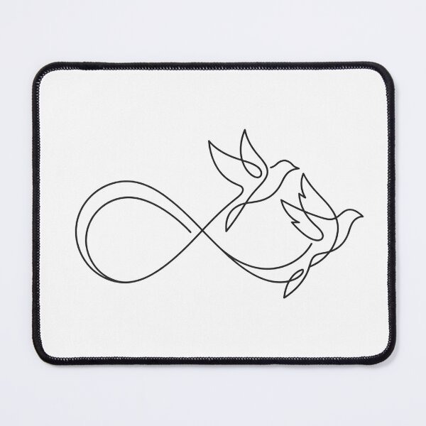 Item preview, Minimal Infinity Birds Line Art designed and sold by AbanoubStore.