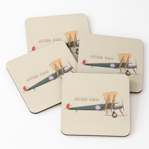 Item preview, Avro 504 British WW1 Biplane Aircraft Illustration designed and sold by MilitaryMart.