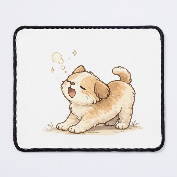 Item preview, Sleepy Stretch Puppy Cute Kawaii Aesthetic T-Shirt Design designed and sold by Cute-Corne.