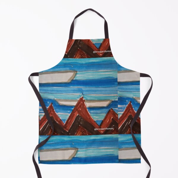 Item preview, Abstract mountain skyline scene designed and sold by DancingCreek.