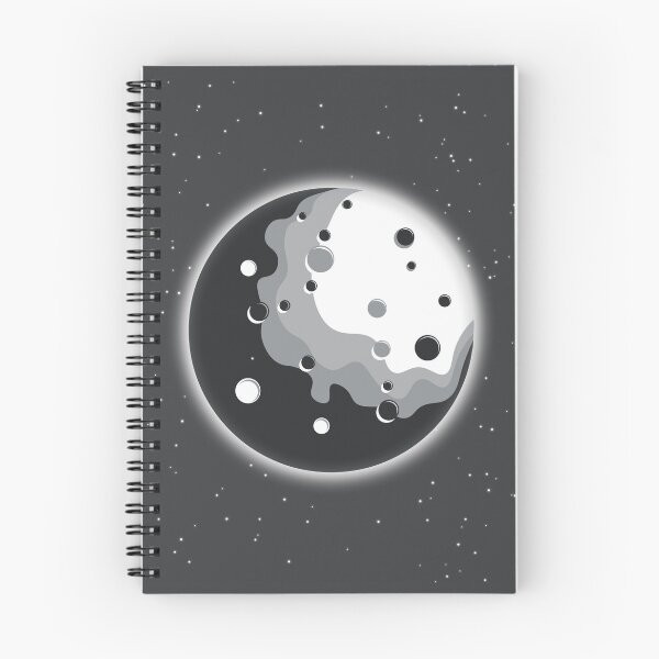 Item preview, Minimalist Monochrome Moon | Abstract Celestial Vector Art designed and sold by P-Design-Lab.