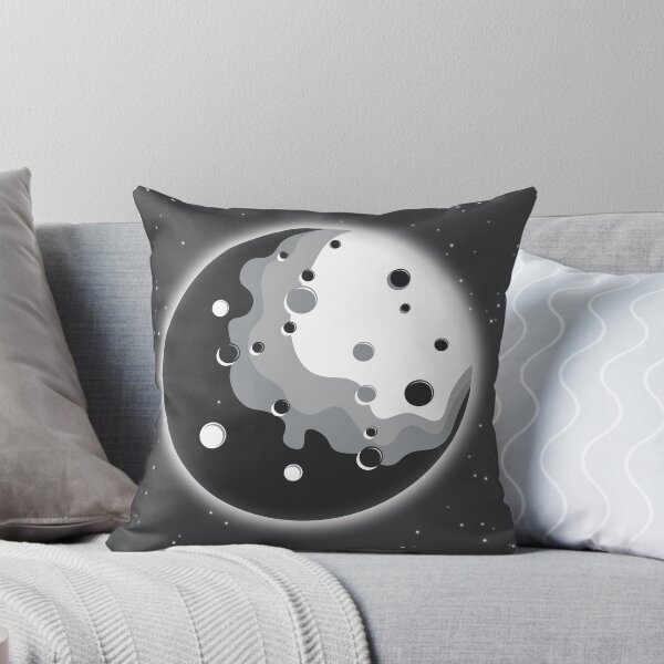 Item preview, Minimalist Monochrome Moon | Abstract Celestial Vector Art designed and sold by P-Design-Lab.