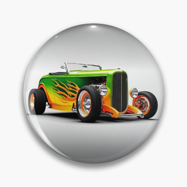 Item preview, Lime Green Flamed 1932 Ford Roadster Art designed and sold by rgagliardi2017.
