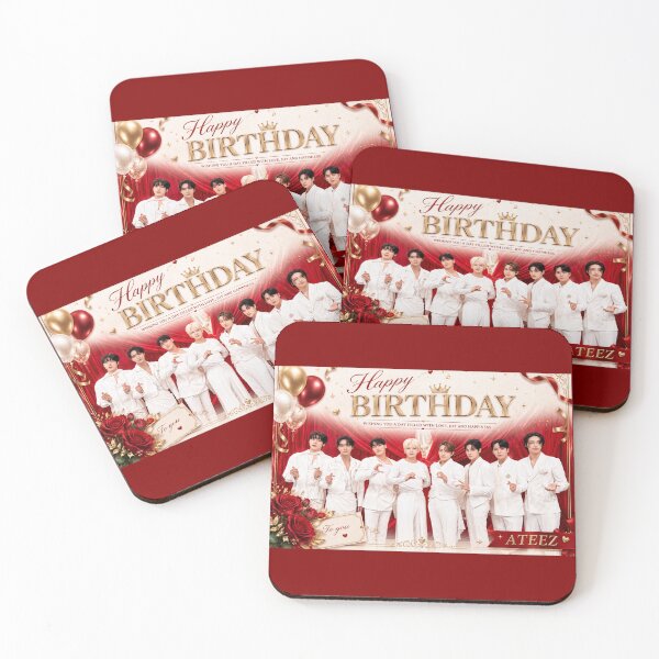 Item preview, Happy BIRTHDAY ATEEZ KPOP designed and sold by jaofnn.