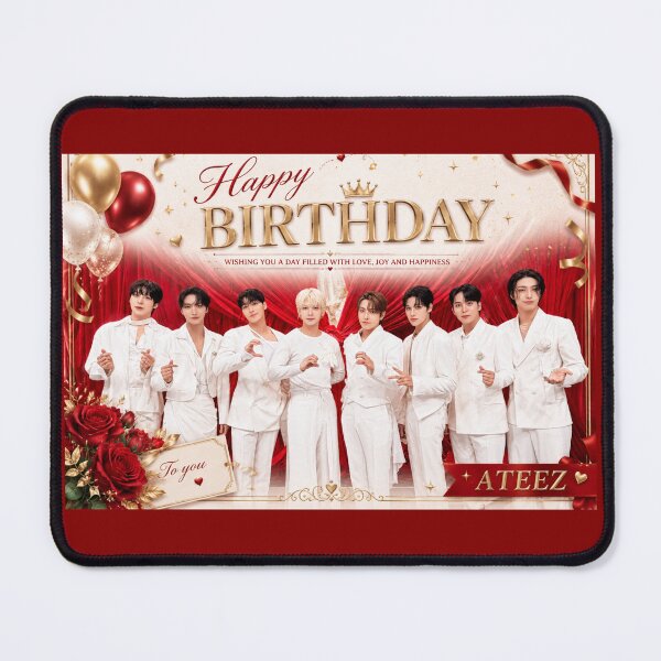 Item preview, Happy BIRTHDAY ATEEZ KPOP designed and sold by jaofnn.