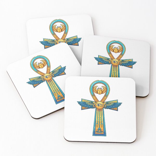 Item preview, Winged Ankh & Eye of Horus – Sacred Egyptian Protection Symbol designed and sold by GulfSignature.