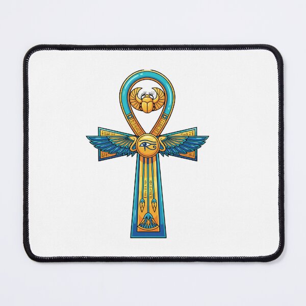 Item preview, Winged Ankh & Eye of Horus – Sacred Egyptian Protection Symbol designed and sold by GulfSignature.
