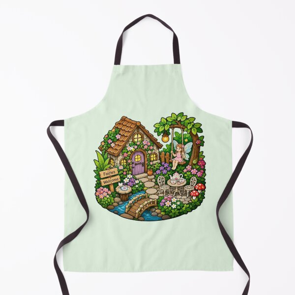 Item preview, Fairy Garden Cottage - Whimsical Forest Fairy House designed and sold by Myra365Art.
