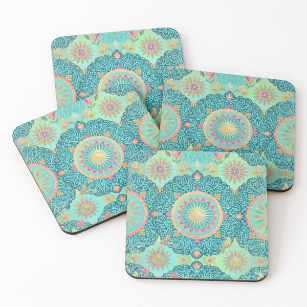 Item preview, Playful Mandala — Turquoise & Brights designed and sold by Jandedan.