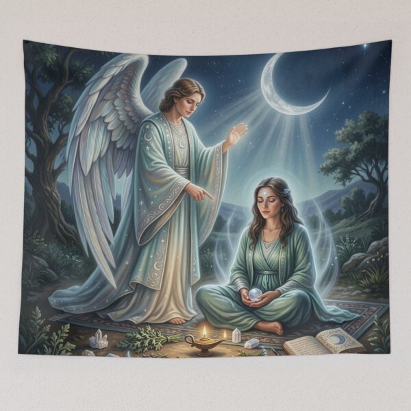 Item preview, Haniel: Grace of the Moon and Divine Intuition designed and sold by NeyhineAngelionShop.