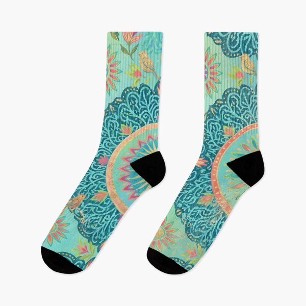 Item preview, Playful Mandala — Turquoise & Brights designed and sold by Jandedan.