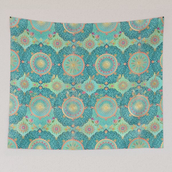 Item preview, Playful Mandala — Turquoise & Brights designed and sold by Jandedan.