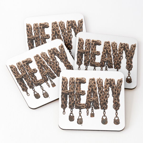 Item preview, Heavy Iron Chain Typography Gym Lifting Powerlifter Metal Streetwear designed and sold by afarkar.