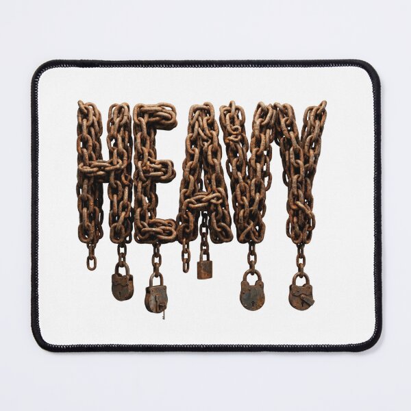 Item preview, Heavy Iron Chain Typography Gym Lifting Powerlifter Metal Streetwear designed and sold by afarkar.