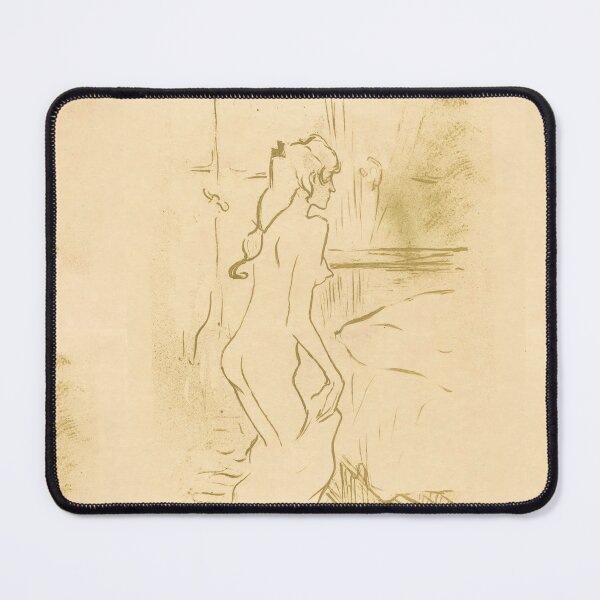Item preview, Etude de Femme by Toulouse-Lautrec Vintage Intimate Line Art Study designed and sold by artofuniverse.