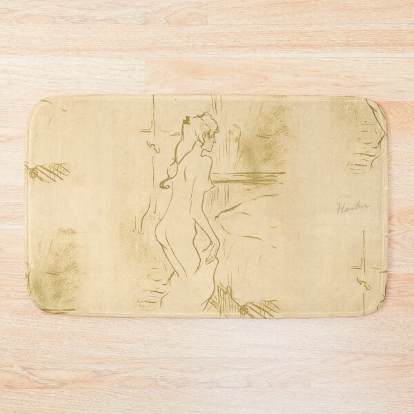 Item preview, Etude de Femme by Toulouse-Lautrec Vintage Intimate Line Art Study designed and sold by artofuniverse.