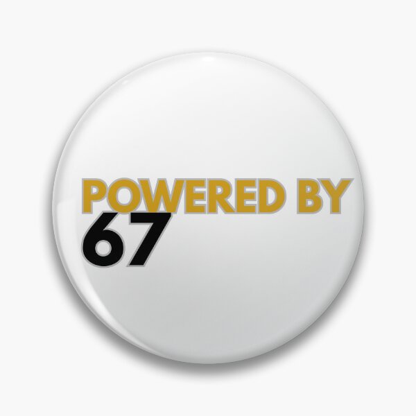 Item preview, Powered by 67 Funny Running Shirt — Gift for Runners and Fitness Fans designed and sold by PlayTrackCo.