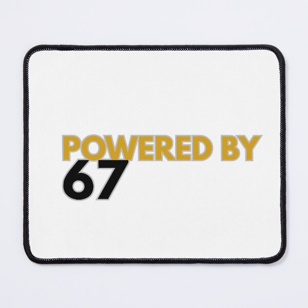 Item preview, Powered by 67 Funny Running Shirt — Gift for Runners and Fitness Fans designed and sold by PlayTrackCo.