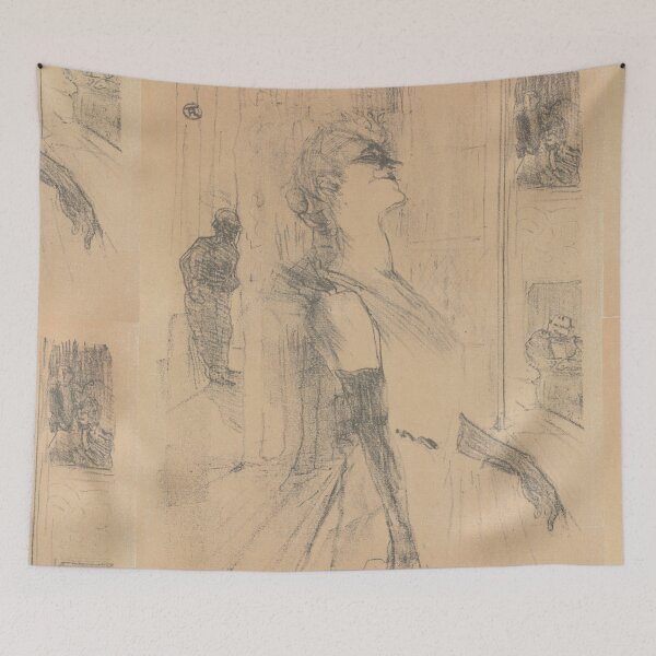 Item preview, Sur la Scène by Toulouse-Lautrec Vintage Paris Cabaret Sketch Art designed and sold by artofuniverse.
