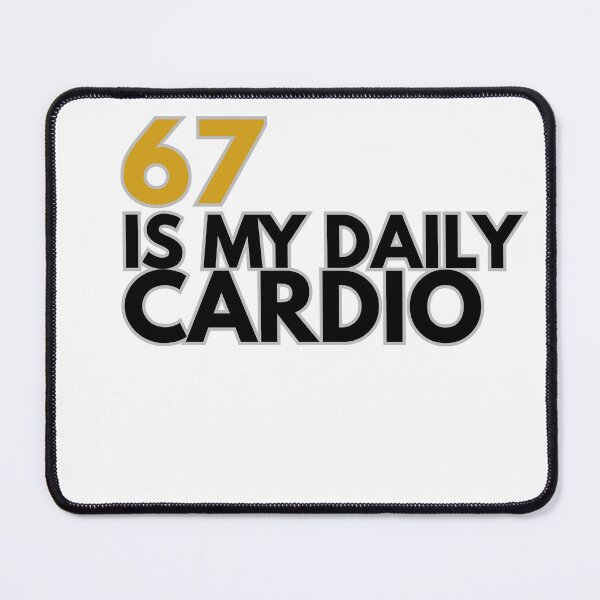 Item preview, 67 Is My Daily Cardio Funny Fitness Shirt — Gift for Runners designed and sold by PlayTrackCo.