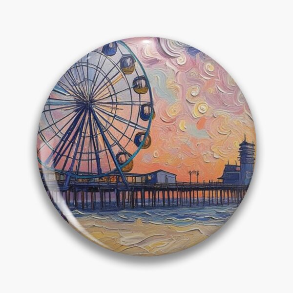 Item preview, The Ferris wheel on the pier in Scheveningen designed and sold by sid1802.