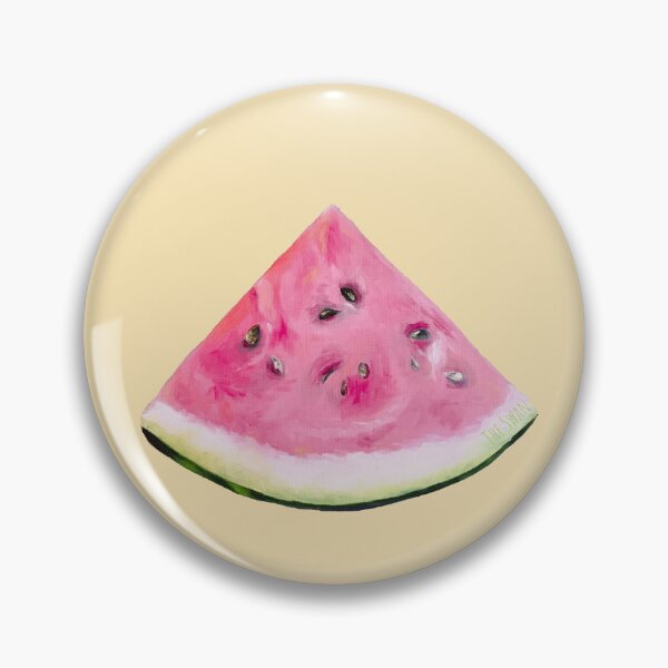 Item preview, GOLDEN WATERMELON MOOD | Summer Oil Painting | Beige Tropical Pop Art designed and sold by BlueberrySwan.