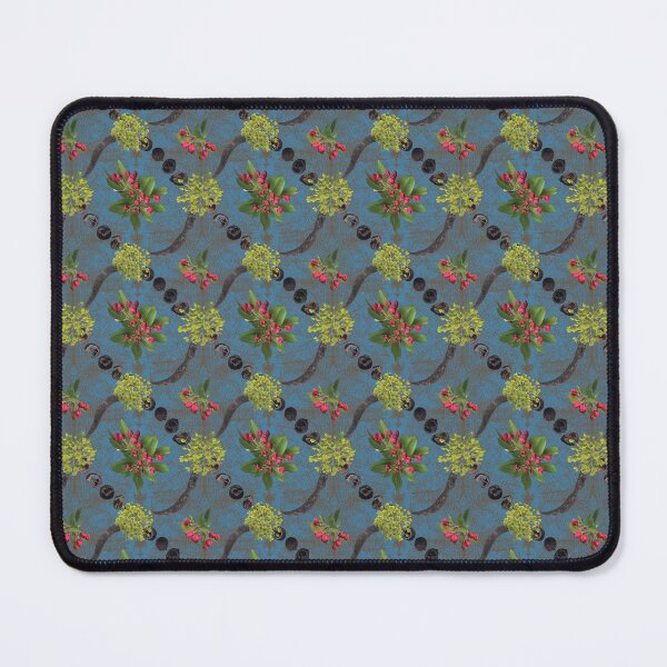 Item preview, Spring Maple Crab Apple Walnut & Honey Locust on Blue & Brown designed and sold by Digitalmyth's Designs.