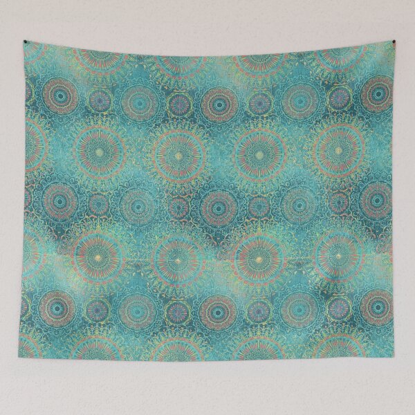 Item preview, Playful Mandala — Turquoise & Brights designed and sold by Jandedan.
