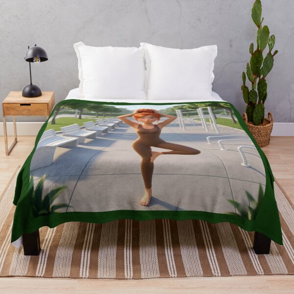 Item preview, Yoga Morning Bliss - Redhead Yogi in the Park designed and sold by Azurart2.