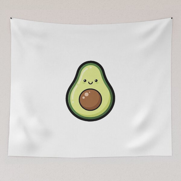Item preview, Happy Avocado – Cute Food Friend designed and sold by Osmose-Studio ⭐⭐⭐⭐⭐.