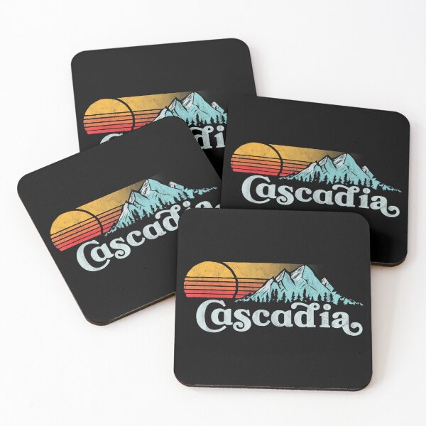 Item preview, Mountain Life Outdoor Junkie Tees Vintage Cascadia Retro Distressed Vibe Mountains designed and sold by MelanieIShelton.