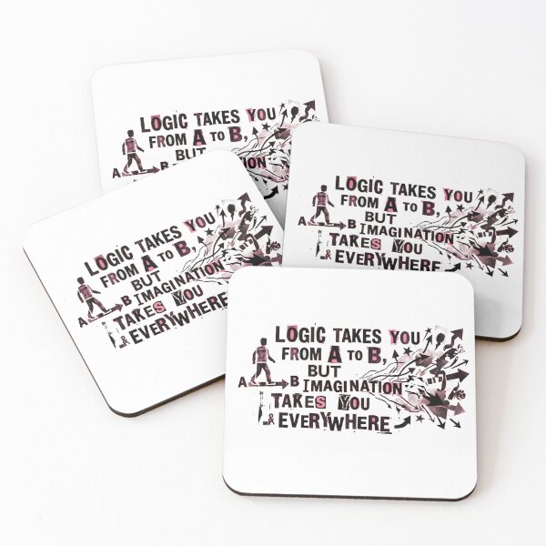 Item preview, Einstein Quote Punk Graphic - Imagination & Logic designed and sold by MAF_Merch.