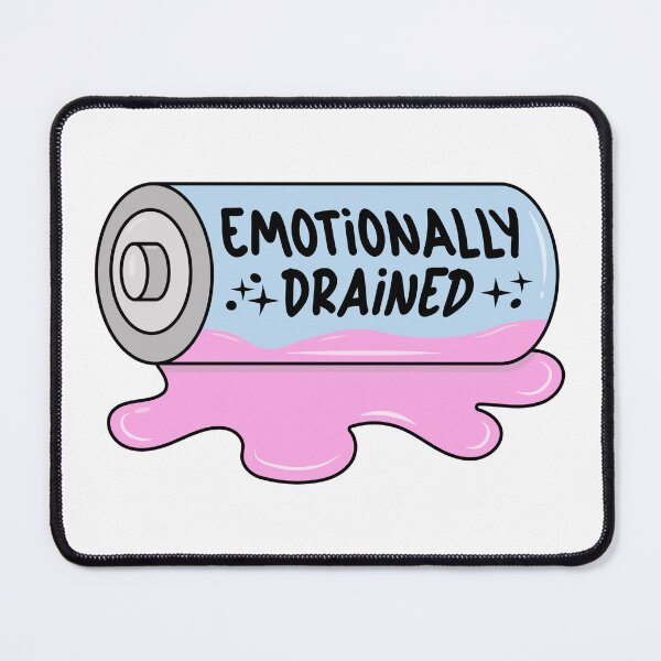 Item preview, Emotionally Drained - Battery designed and sold by GlitterArtySVG.