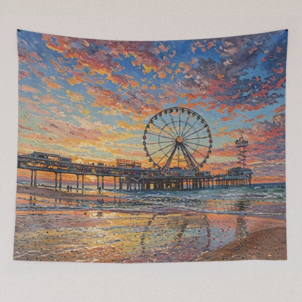 Item preview, Ferris wheel on the pier of Scheveningen designed and sold by sid1802.