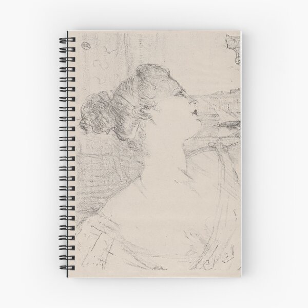 Item preview, Sybil Sanderson by Toulouse-Lautrec Vintage Classical Profile Sketch Art designed and sold by artofuniverse.