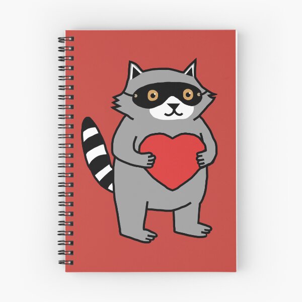 Item preview, Cute Raccoon Holding Red Heart designed and sold by ellenhenry.