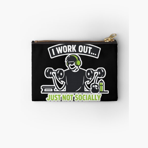 Item preview, Introvert Gym Humor I Work Out Just Not Socially Funny Fitness Design designed and sold by Ladys-Gents.