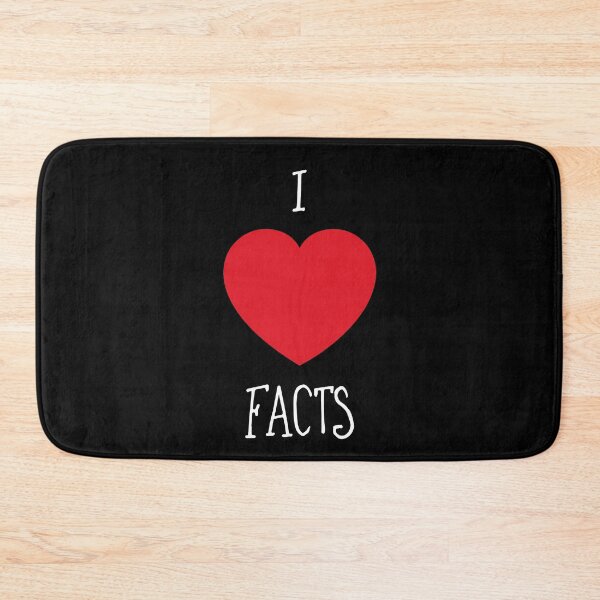 Item preview, I heart Facts, love facts text design designed and sold by Glimmersmith.