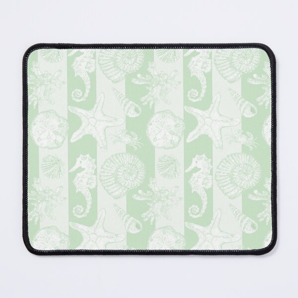 Item preview, Vintage White Washed Sea Life in Mint Green  designed and sold by PD-Coastal.