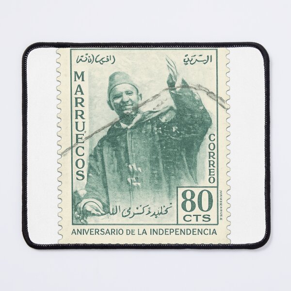 Item preview, Vintage Moroccan Independence Stamp designed and sold by Stickimaison.