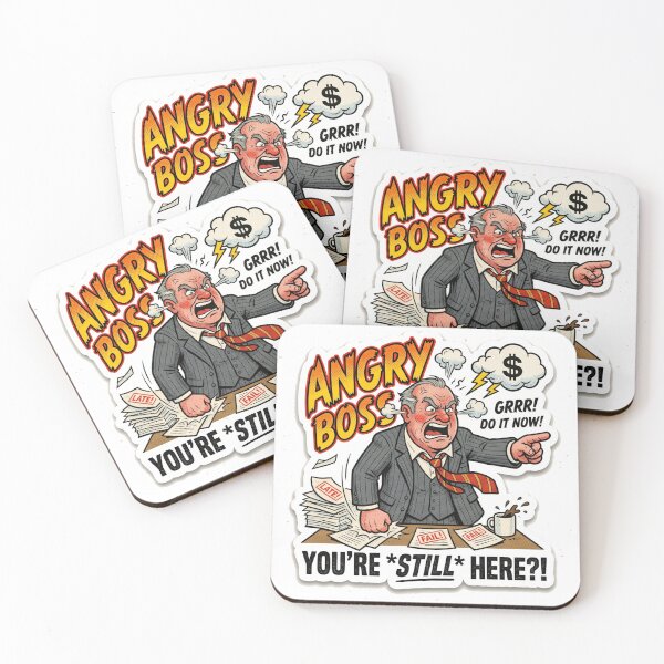 Item preview, Angry Boss Comic Sticker designed and sold by Alta-store.