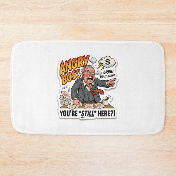 Item preview, Angry Boss Comic Sticker designed and sold by Alta-store.