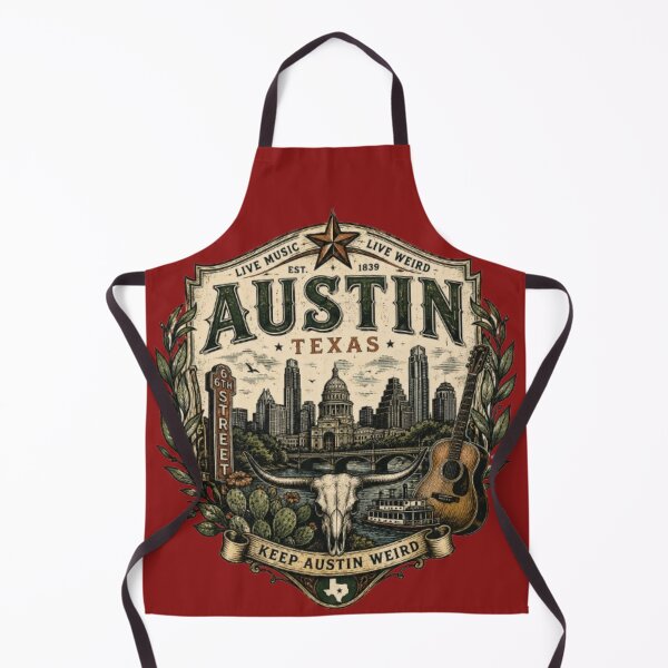 Item preview, Austin Texas Vintage Crest T-Shirt designed and sold by Wandering Threads.