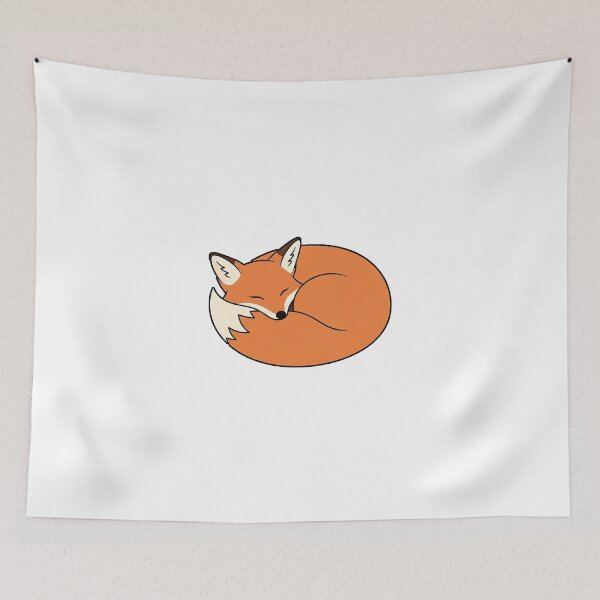 Item preview, Cozy Sleeping Fox Sticker designed and sold by Osmose-Studio.