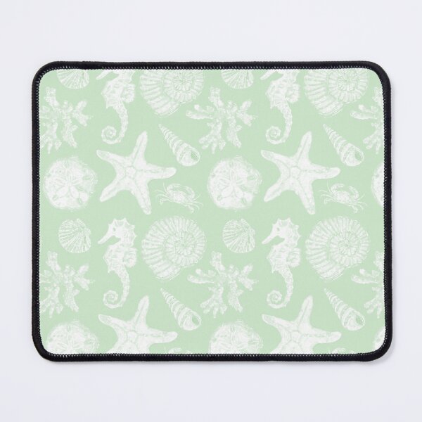 Item preview, Vintage White Washed Sea Life in Mint Green designed and sold by PD-Coastal.