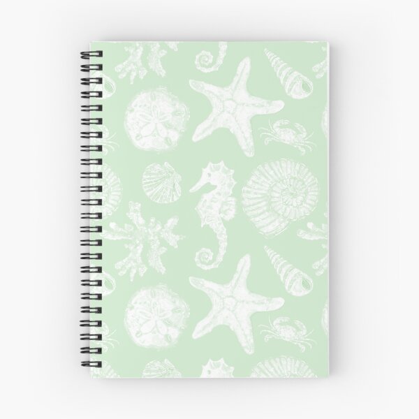 Item preview, Vintage White Washed Sea Life in Mint Green  designed and sold by PD-Coastal.